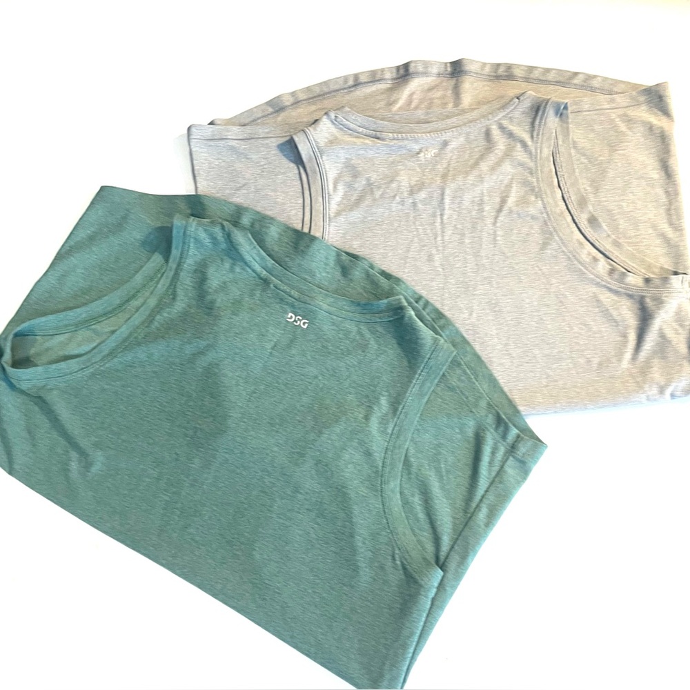 Bundle: DSG Green and Light Gray Athletic Tank Top Set. S - Picture 2 of 10